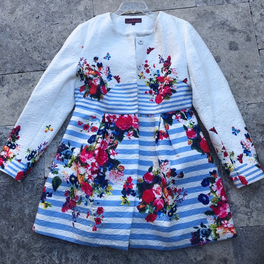 Jacket, with flowers multi color